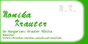 monika krauter business card