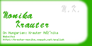 monika krauter business card